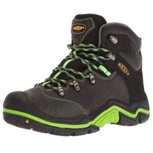 Keen Boy's Torino Mid Top Waterproof Hiking Boot in Brown Green